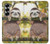 S3138 Peinture mignon bébé Sloth Etui Coque Housse pour Samsung Galaxy Z Fold 7
