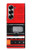 S3204 Rouge Cassette Recorder graphique Etui Coque Housse pour Samsung Galaxy Z Fold 7