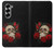 S3753 Roses de crâne gothique sombre Etui Coque Housse pour Samsung Galaxy Z Fold 7
