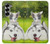 S3795 Peinture Husky Sibérien Ludique Chaton Grincheux Etui Coque Housse pour Samsung Galaxy Z Fold 7