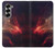 S3897 Espace nébuleuse rouge Etui Coque Housse pour Samsung Galaxy Z Fold 7