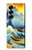 S4005 Peinture à l'huile Grandes vagues Etui Coque Housse pour Samsung Galaxy Z Fold 7