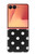 S2299 Noir Pois Etui Coque Housse pour Samsung Galaxy Z Flip 7