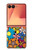 S3281 Motif coloré Hippie Fleurs Etui Coque Housse pour Samsung Galaxy Z Flip 7