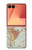 S3418 Carte du monde millésimé Etui Coque Housse pour Samsung Galaxy Z Flip 7