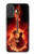 S0415 Graver guitare feu Etui Coque Housse pour iPhone 17