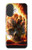 S0863 De feu crâne Etui Coque Housse pour iPhone 17