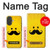 S1145 Soleil jaune Mustache Etui Coque Housse pour iPhone 17