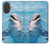 S1291 Les Dauphins en Mer Etui Coque Housse pour iPhone 17