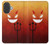 S2454 Rouge mignon petit diable Dessin animé Etui Coque Housse pour iPhone 17