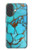 S2685 Aqua Turquoise imprimé graphique Gemme Etui Coque Housse pour iPhone 17