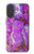 S2907 Violet Turquoise Pierre Etui Coque Housse pour iPhone 17