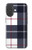 S3452 Plaid en tissu Etui Coque Housse pour iPhone 17