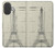 S3474 Dessin Architectural Eiffel Etui Coque Housse pour iPhone 17