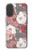 S3716 Motif floral rose Etui Coque Housse pour iPhone 17