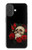 S3753 Roses de crâne gothique sombre Etui Coque Housse pour iPhone 17