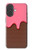 S3754 Cornet de crème glacée à la fraise Etui Coque Housse pour iPhone 17
