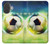 S3844 Ballon de football de football rougeoyant Etui Coque Housse pour iPhone 17