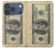 S0702 Dollars d'argent Etui Coque Housse pour iPhone 17 Pro, 18 Pro