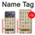 S0802 Mahjong Etui Coque Housse pour iPhone 17 Pro