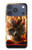 S0863 De feu crâne Etui Coque Housse pour iPhone 17 Pro, 18 Pro