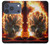 S0863 De feu crâne Etui Coque Housse pour iPhone 17 Pro, 18 Pro