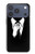 S1591 Anonymous Homme en Costume Noir Etui Coque Housse pour iPhone 17 Pro, 18 Pro