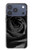 S1598 Noir Rose Etui Coque Housse pour iPhone 17 Pro, 18 Pro