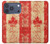 S1603 Drapeau du Canada Vieux Millésime Etui Coque Housse pour iPhone 17 Pro, 18 Pro