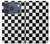 S1611 Échiquier Damier Noir Blanc Etui Coque Housse pour iPhone 17 Pro