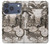 S1681 Dessin steampunk Etui Coque Housse pour iPhone 17 Pro, 18 Pro