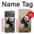 S2210 Peinture Art Panda Fluffy Etui Coque Housse pour iPhone 17 Pro