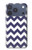 S2345 Marine Bleu Shavron Zig zag Etui Coque Housse pour iPhone 17 Pro, 18 Pro