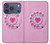 S2847 Rose Rétro téléphone Rotatif Etui Coque Housse pour iPhone 17 Pro, 18 Pro