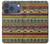 S2860 Boho Hippie Motif aztèque Etui Coque Housse pour iPhone 17 Pro, 18 Pro