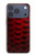 S2879 Rouge Arowana écailles de poisson Etui Coque Housse pour iPhone 17 Pro, 18 Pro