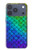 S2930 Sirène écailles de poisson Etui Coque Housse pour iPhone 17 Pro, 18 Pro