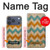 S3033 Bois Chevron Imprimé millésimé Graphic Etui Coque Housse pour iPhone 17 Pro