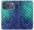 S3047 Vert Sirène écailles de poisson Etui Coque Housse pour iPhone 17 Pro