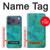 S3147 Aqua Marbre Pierre Etui Coque Housse pour iPhone 17 Pro