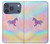 S3203 Arc en ciel Licorne Etui Coque Housse pour iPhone 17 Pro