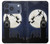 S3249 Peter Pan Pleine Lune Nuit Etui Coque Housse pour iPhone 17 Pro, 18 Pro
