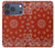 S3355 Motif Bandana Rouge Etui Coque Housse pour iPhone 17 Pro, 18 Pro