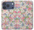 S3688 Motif d'art floral floral Etui Coque Housse pour iPhone 17 Pro, 18 Pro