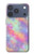 S3706 Arc-en-ciel pastel Galaxy Pink Sky Etui Coque Housse pour iPhone 17 Pro