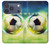 S3844 Ballon de football de football rougeoyant Etui Coque Housse pour iPhone 17 Pro