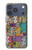 S3879 Griffonnage de musique rétro Etui Coque Housse pour iPhone 17 Pro, 18 Pro