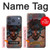 S3895 Pirate Crâne Métal Etui Coque Housse pour iPhone 17 Pro
