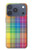 S3942 Tartan à carreaux arc-en-ciel LGBTQ Etui Coque Housse pour iPhone 17 Pro