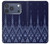 S3950 Motif textile thaïlandais bleu Etui Coque Housse pour iPhone 17 Pro